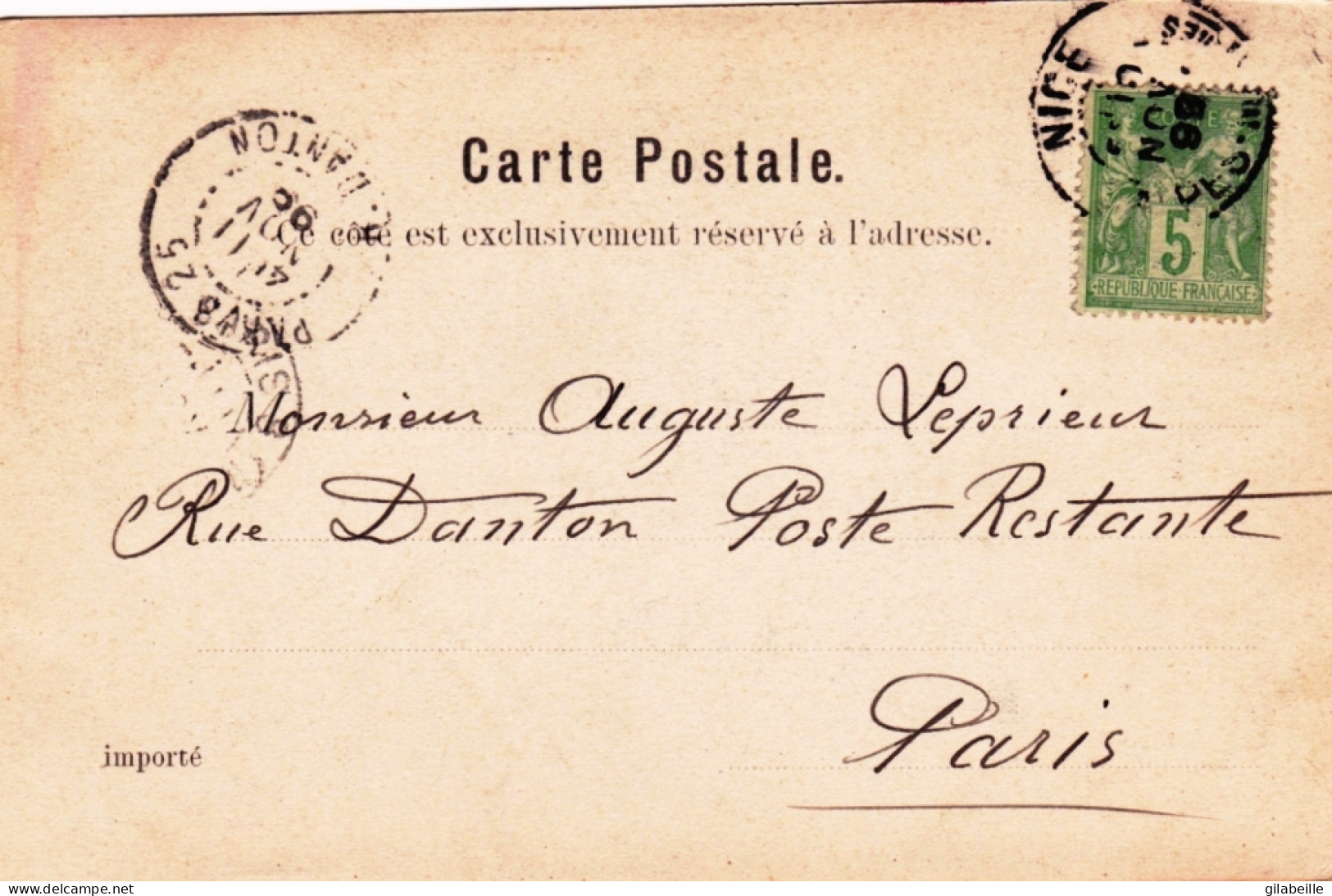 06 - Souvenir De MENTON - Vieille Rue - 1898 - Menton