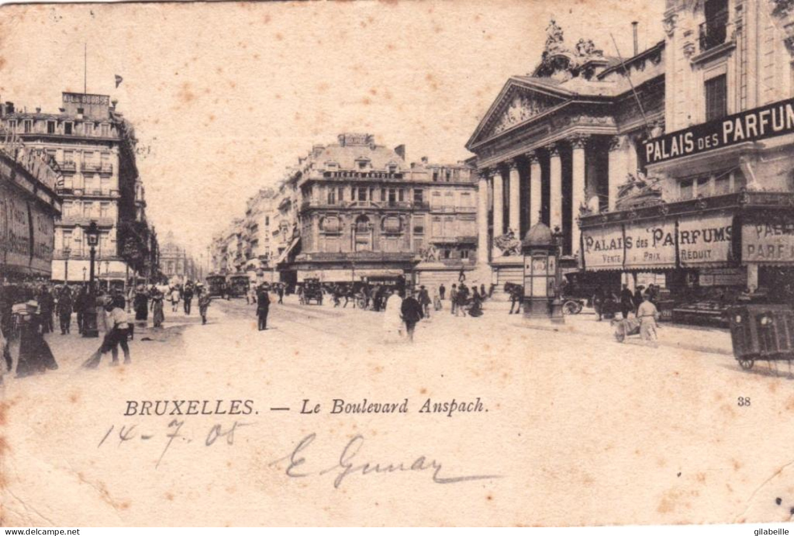 BRUXELLES - Le Boulevard Anspach - Avenues, Boulevards