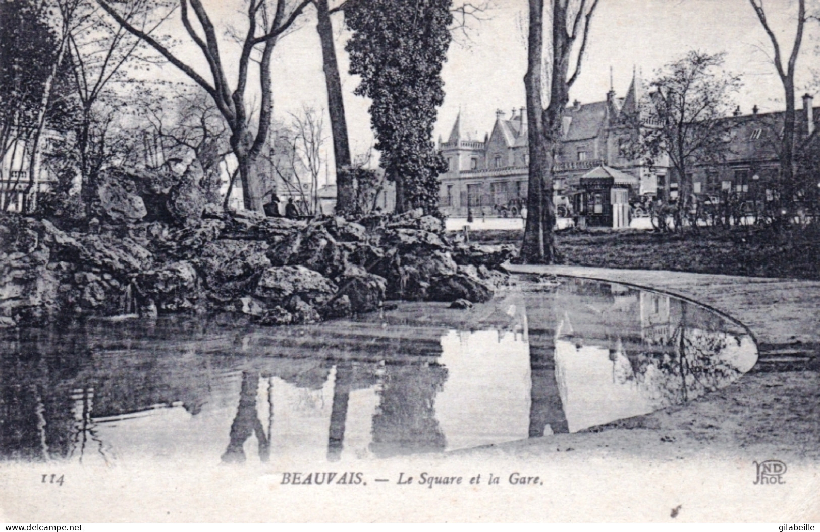 60 - Oise - BEAUVAIS - Le Square Et La Gare - Beauvais