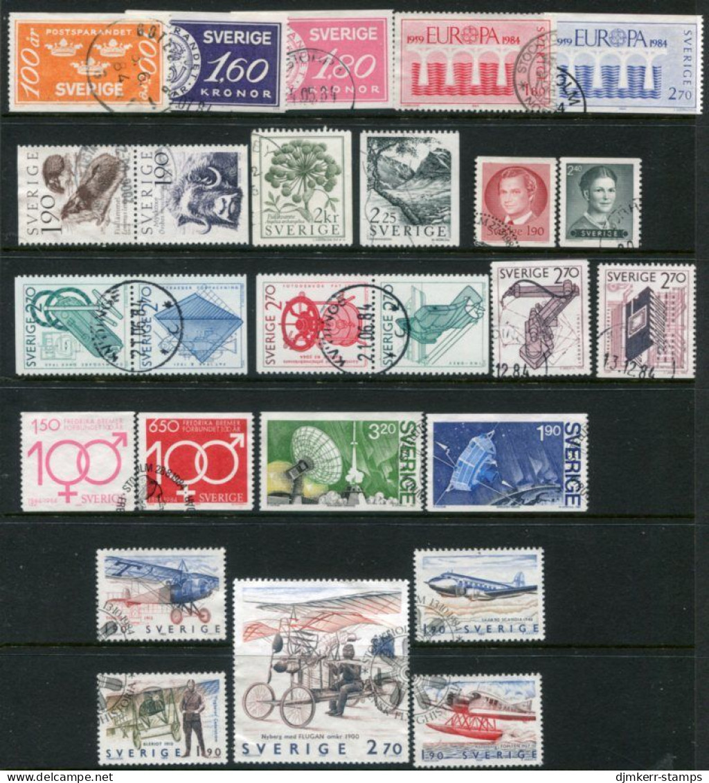 SWEDEN 1984 Eight Issues Used. - Oblitérés