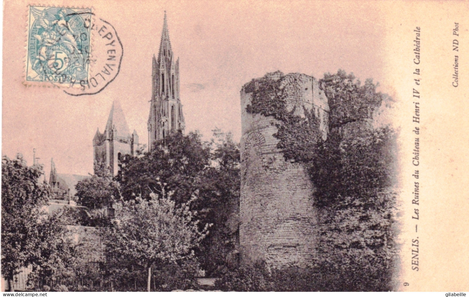 60 - Oise - SENLIS - Les Ruines Du Chateau De Henri IV Et La Cathedrale - Senlis