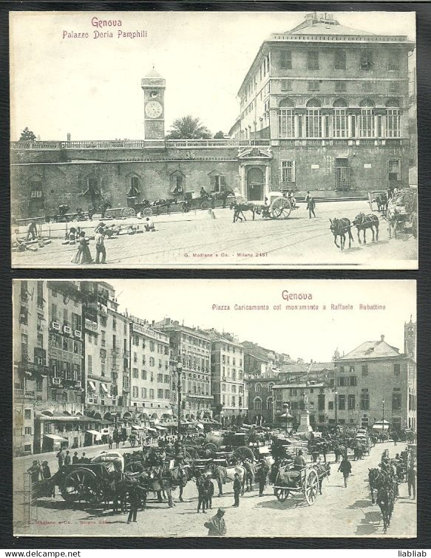 GENES  = PALAZZO DORIA PAMPHILI Et PIAZZA CARICAMENTO - Genova (Genua)