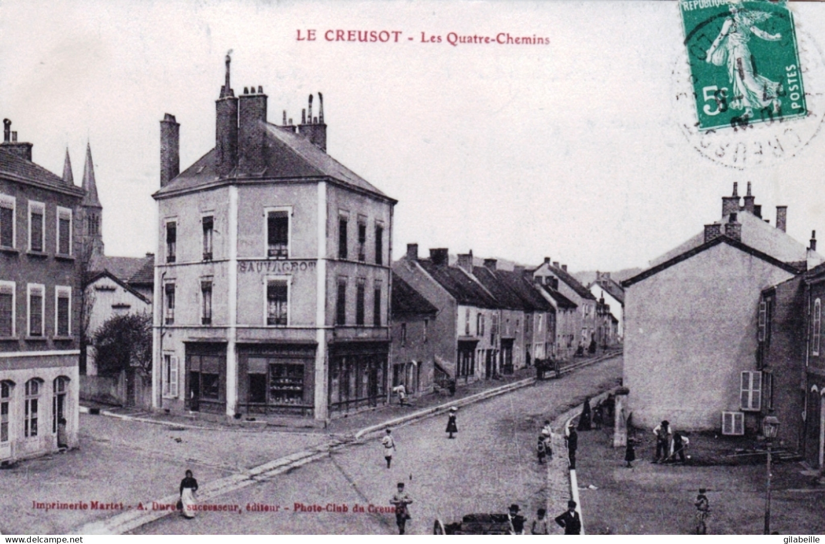 71 - Saone Et Loire - LE CREUSOT -  Les Quatre Chemins - Le Creusot