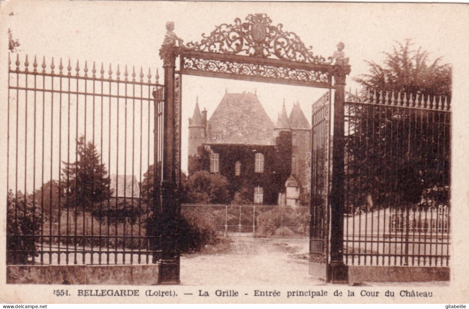 45 - Loiret - BELLEGARDE - La Grille - Entrée Principale De La Cour Du Chateau - Sonstige & Ohne Zuordnung