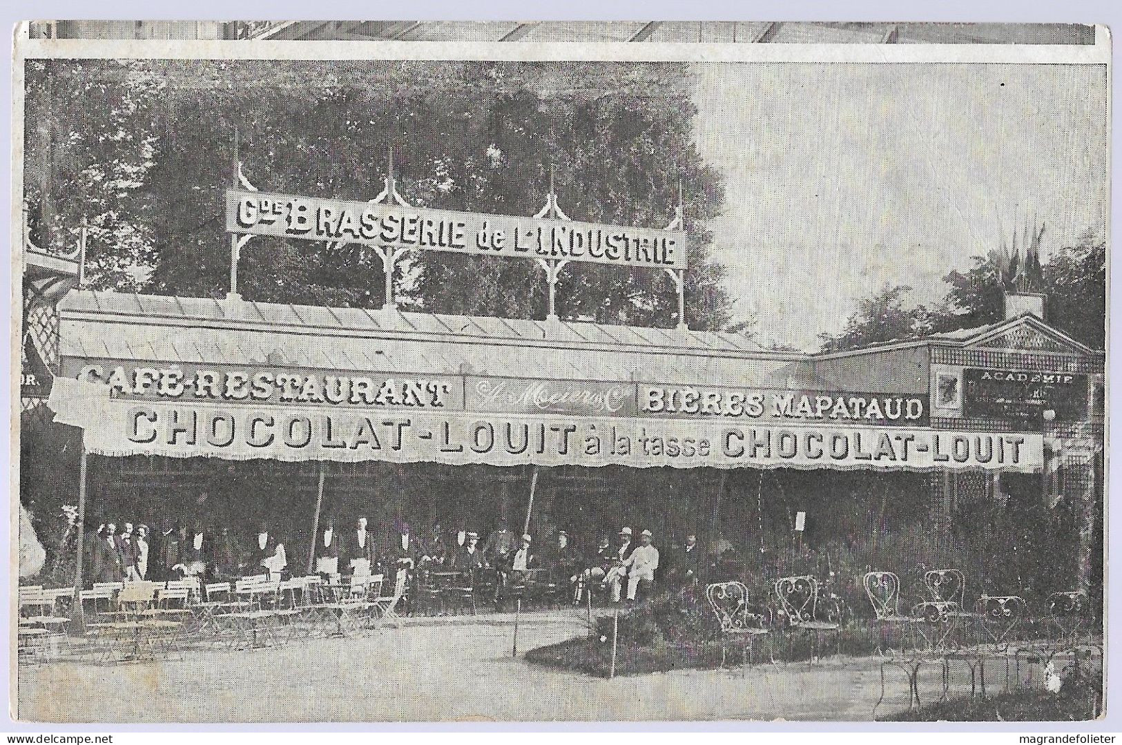 CPA CARTE POSTALE FRANCE 75 PARIS GRANDE BRASSERIE DE L' INDUSTRIE AVANT 1905 - Cafés, Hotels, Restaurants