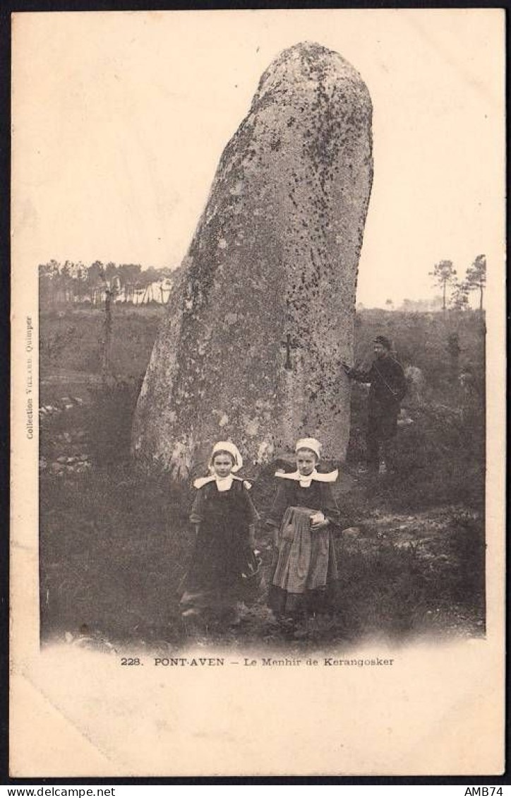 29-0034 - Carte Postale FINISTERE (29) - PONT AVEN - Le Menhir De Kerangosker - Pont Aven