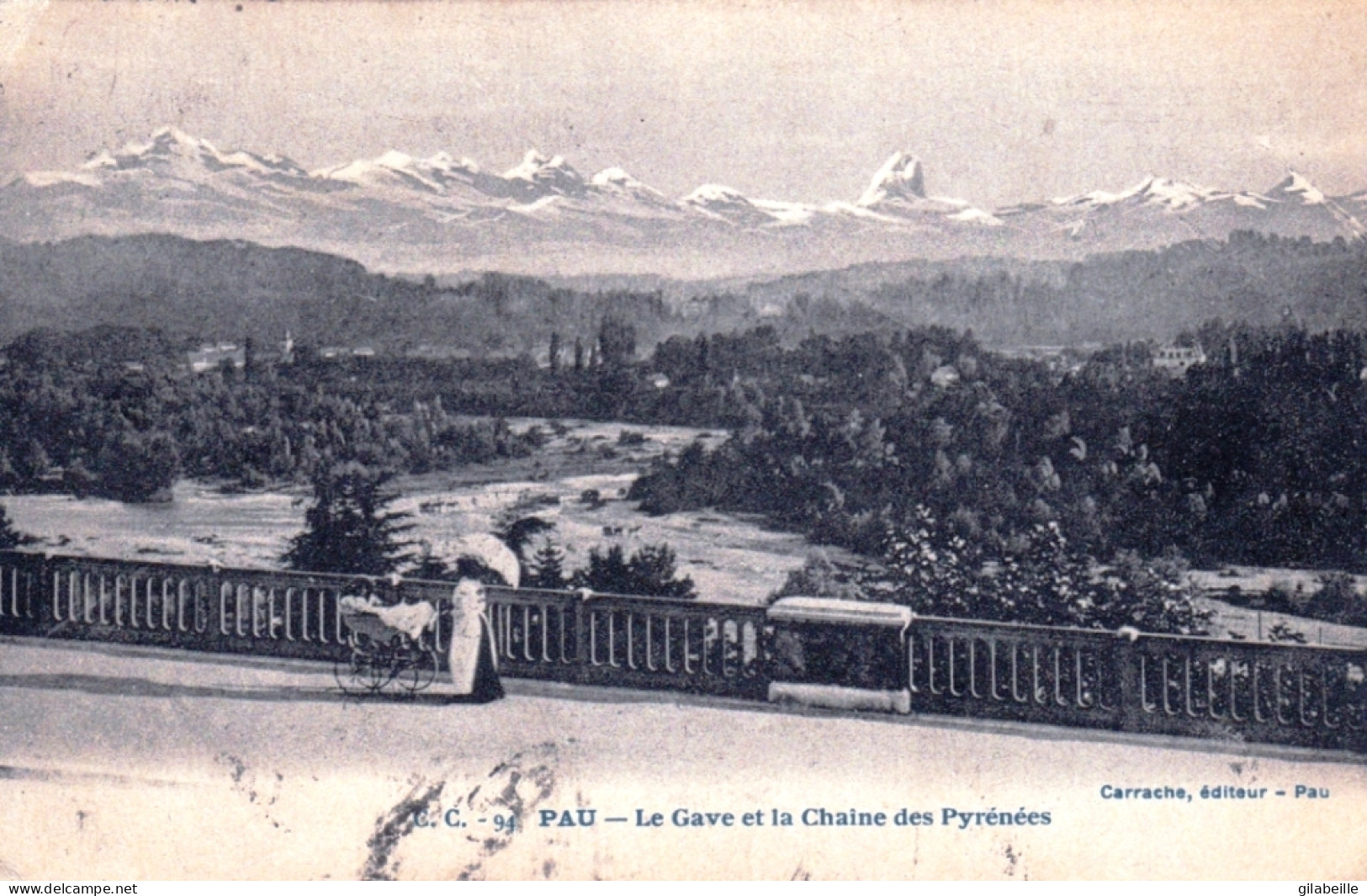 64 - PAU - Le Gave Et La Chaine Des Pyrénées - Pau