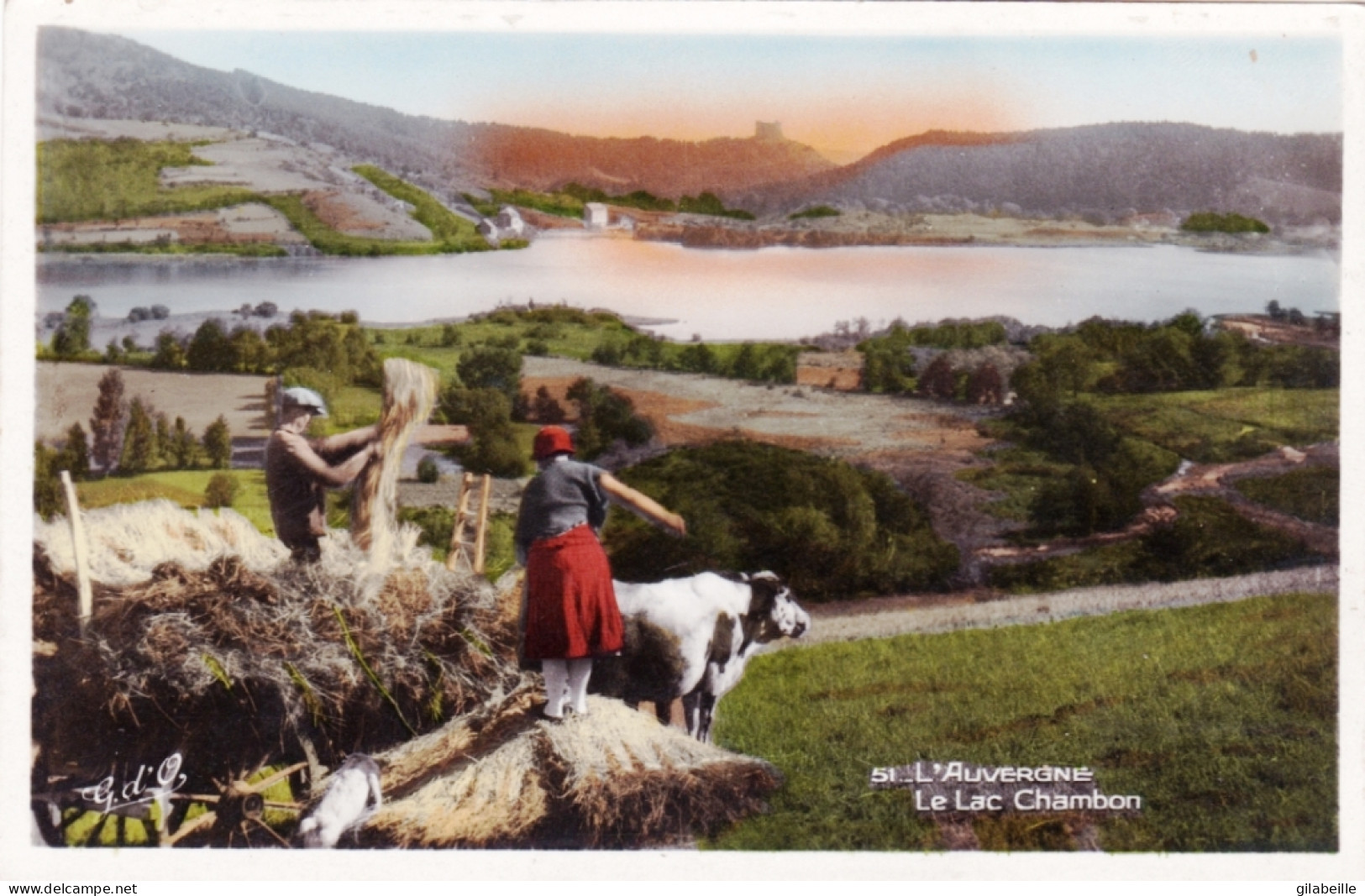 63 - MUROL - Le Lac Chambon - Agriculture Attelage - Other & Unclassified