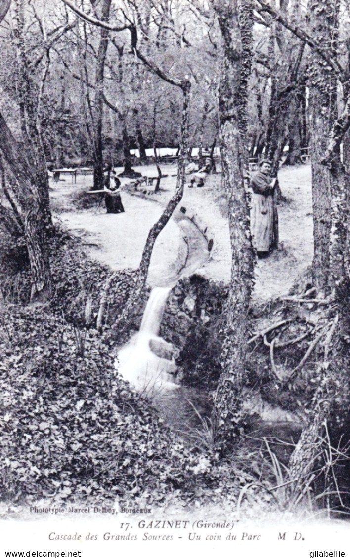 33 - Gironde - GAZINET - Cascade Des Grandes Sources - Un Coin Du Parc - Andere & Zonder Classificatie