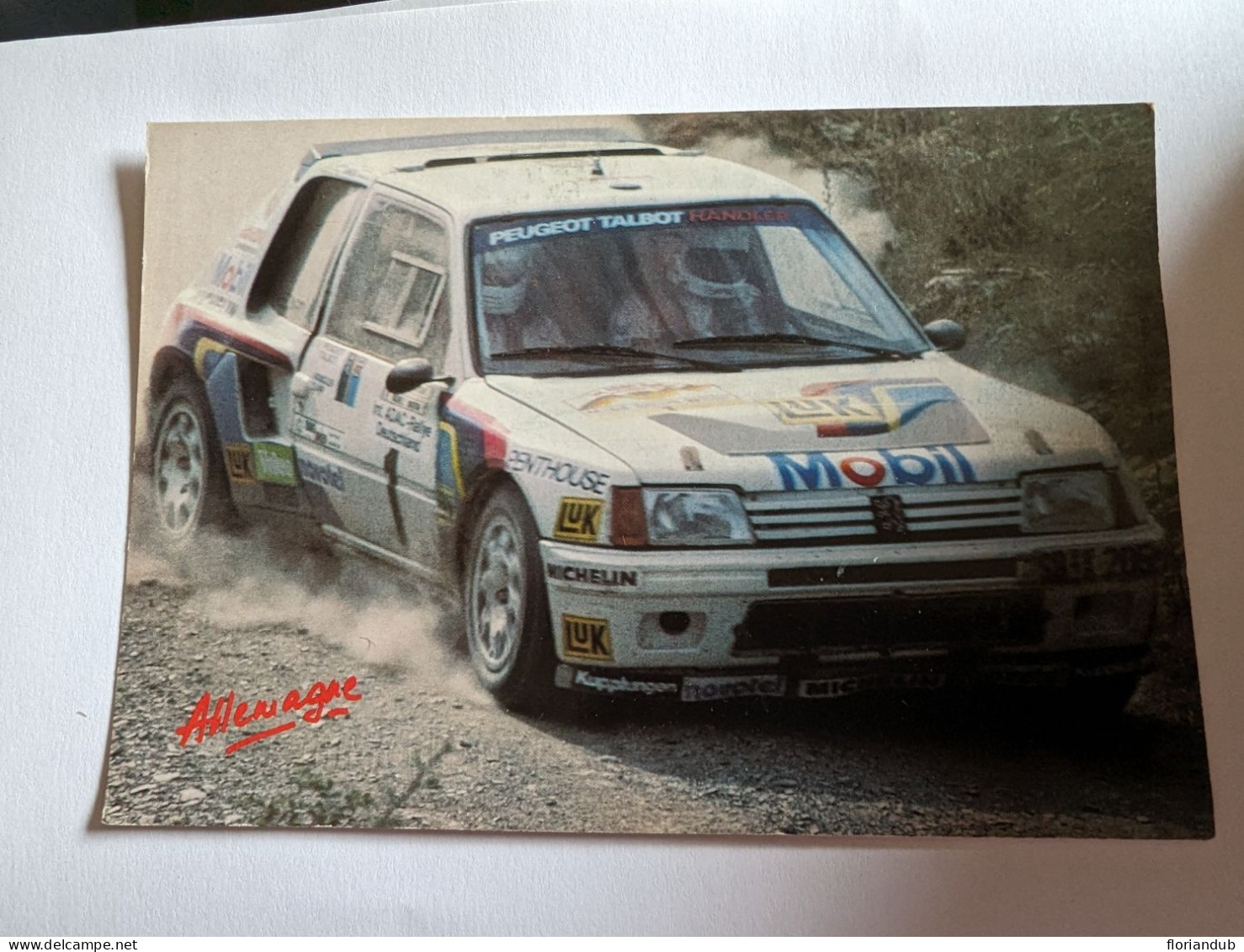 CP -  Rallye Peugeot 205 Champion D'Allemagne - Rally Racing