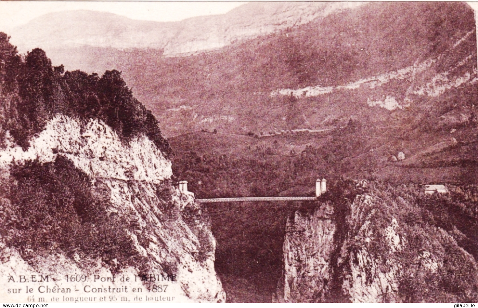 73 - Savoie - Pont De L'abime Sur Le Cheran - Construit En 1887 - Other & Unclassified