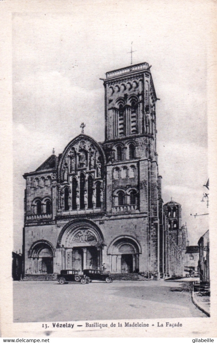 89 - Yonne - VEZELAY - Basilique De La Madeleine - La Facade - Vezelay