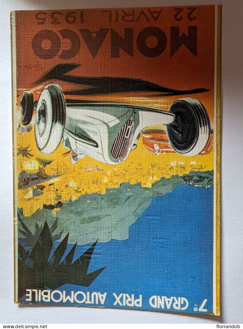 CP -  Affiche Grand Prix De Monaco 1935 - Grand Prix / F1