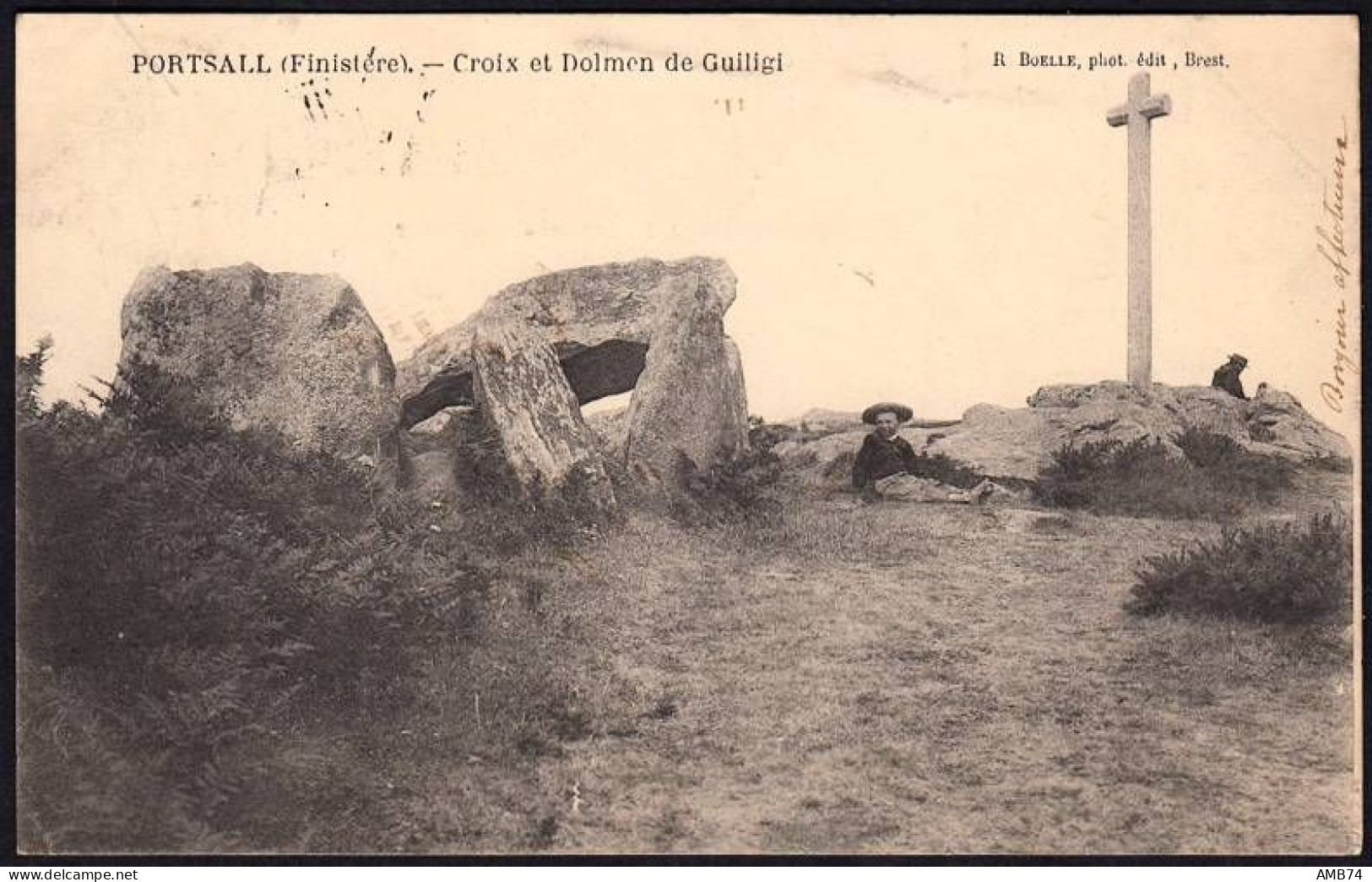 29-0037 - Carte Postale FINISTERE (29) - PORTSALL - Croix Et Dolmen De Guiligi - Andere & Zonder Classificatie