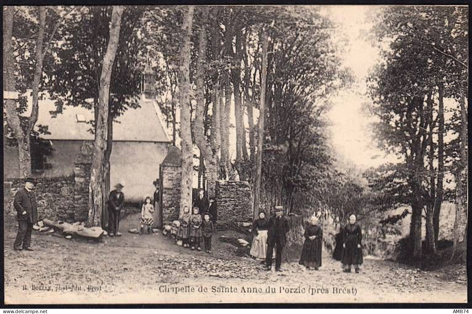 29-0038 - Carte Postale FINISTERE (29) - PORZIC - Chapelle De Sainte Anne Du Porzic (près Brest) - Autres & Non Classés