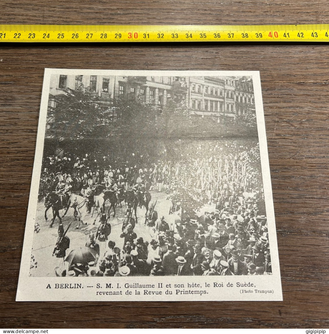 1908 PATI A BERLIN. -- S. M. I. Guillaume Il Et Son Hôte, Le Roi De Suède, Revenant De La Revue Du Printemps. - Collections