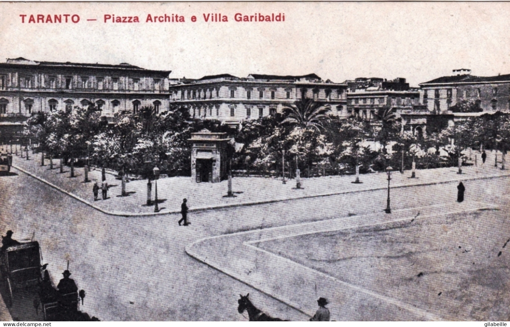 Puglia - TARANTO - Piazza Achita E Villa Garibaldi - Taranto
