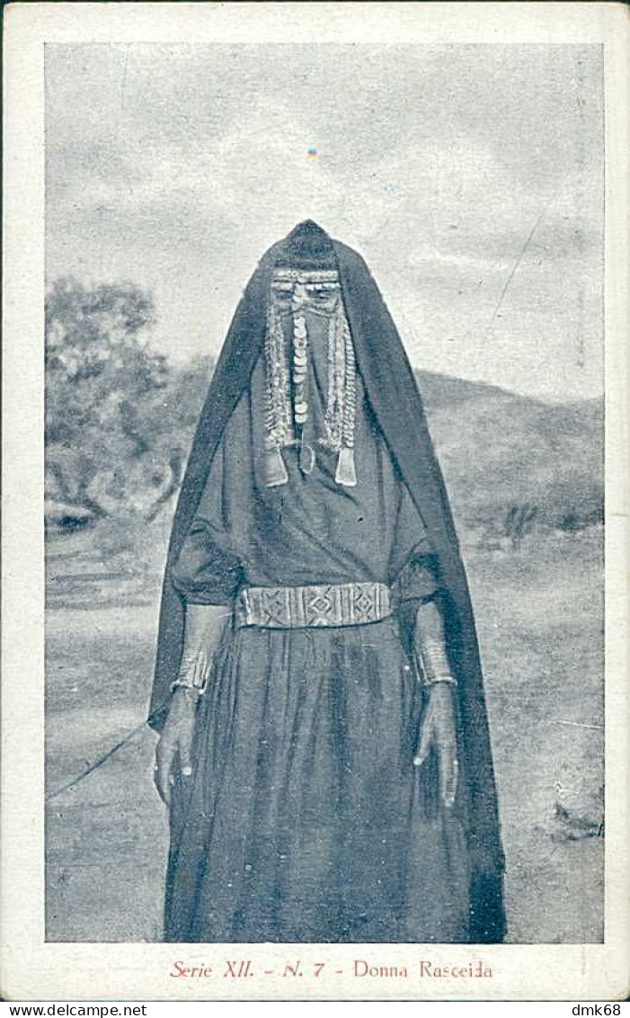 AFRICA - ERITREA - RASCEIDA WOMAN WITH BURQA - 1920s (12586) - Eritrea