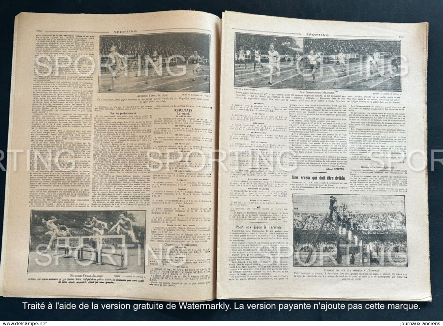 1925 Revue Sportive " SPORTING "  - TENNIS COUPE DAVIS - AUTOMOBILE COTE DE PLANFOY  GP DE MARSEILLE - CYCLISME  - BOXE - 1900 - 1949