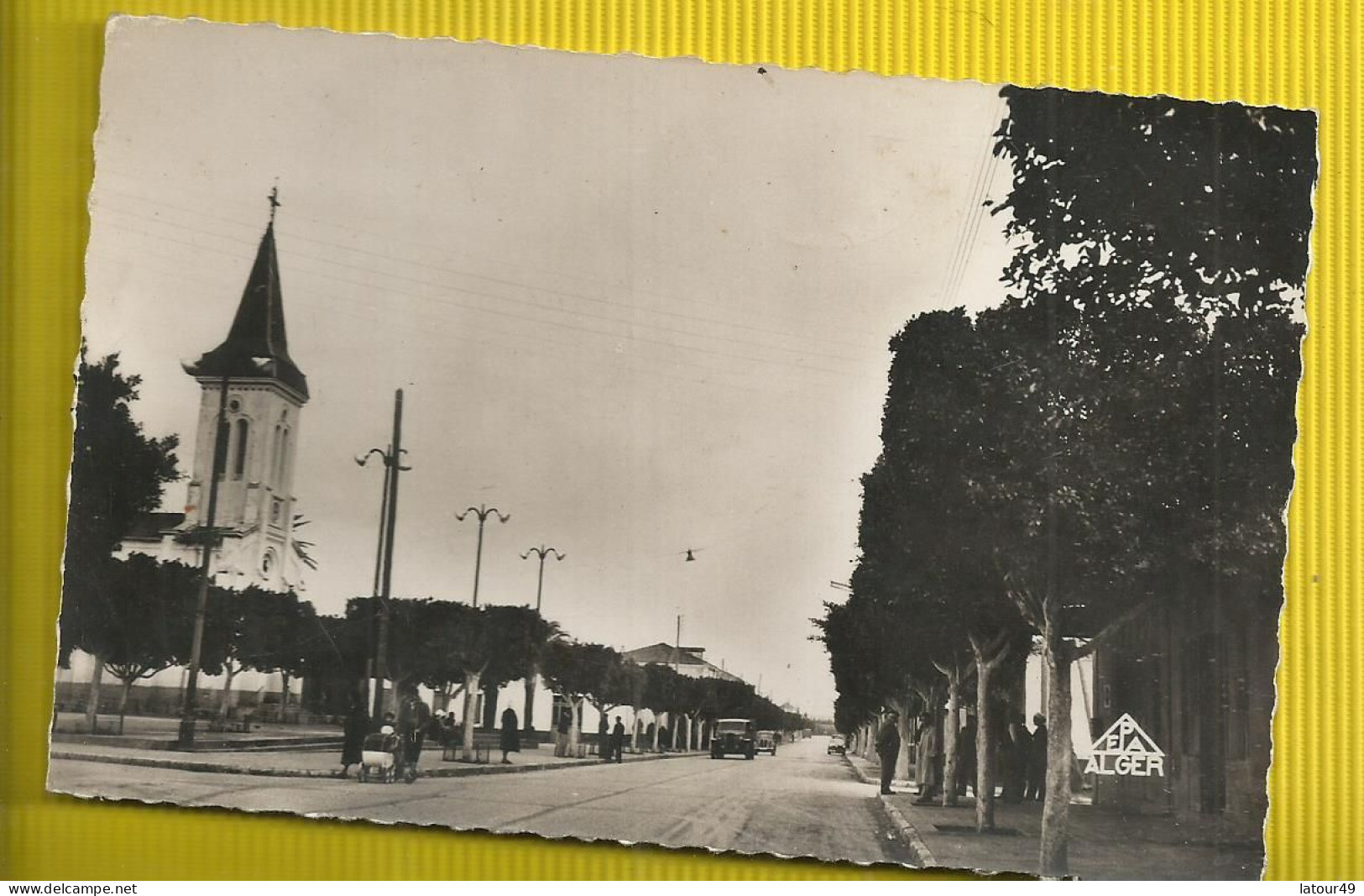 Bou-lelis   Rue Principale  Et L Eglise  1956 - Oran