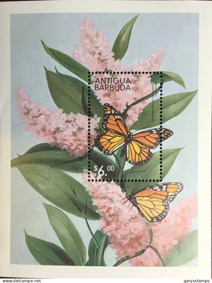 Antigua 1999 Butterflies Minisheet MNH - Vlinders