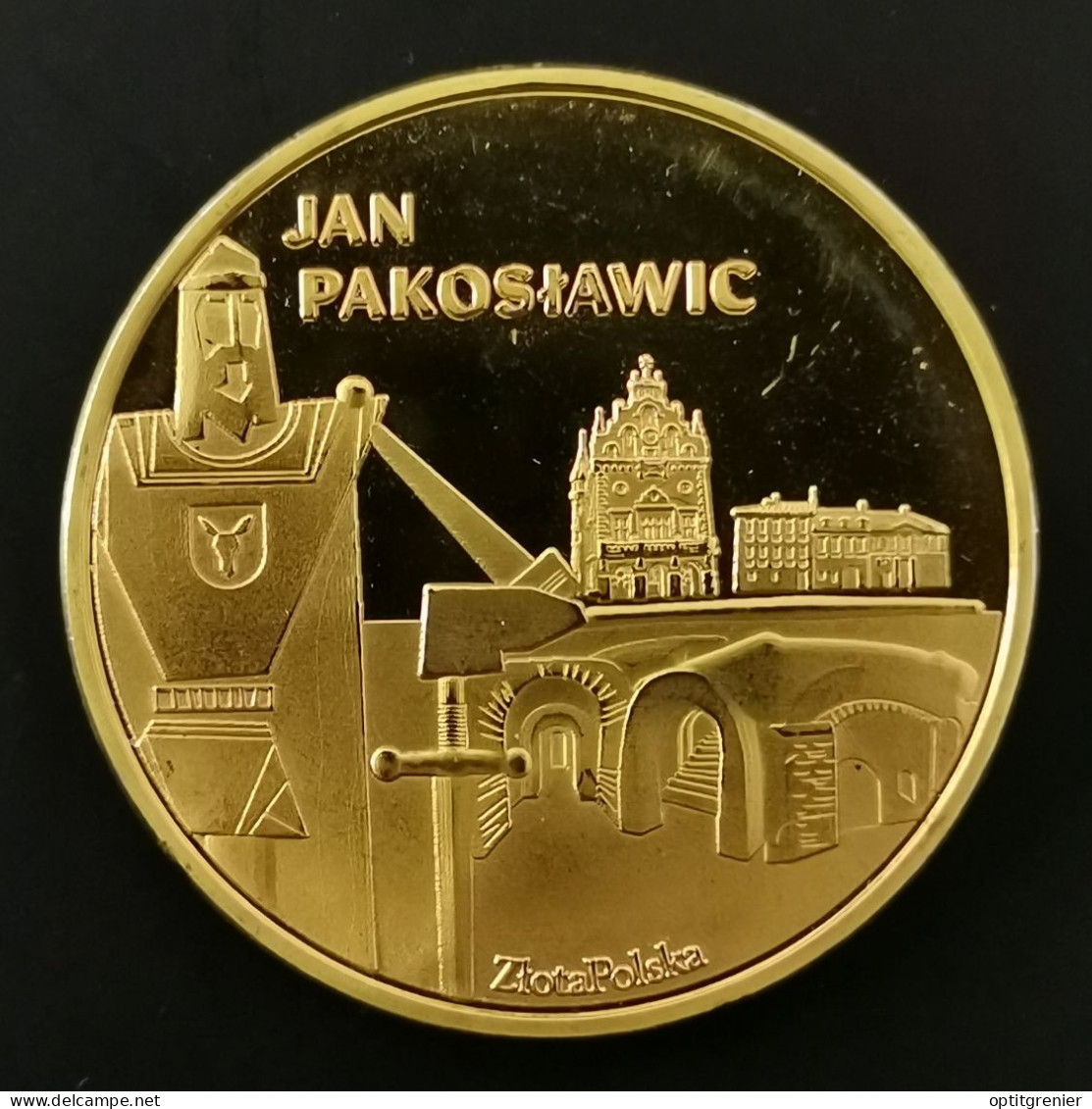 JETON TOURISTIQUE 32 Mm JAN PAKOSTAWIC POLOGNE / POLAND TOKEN - Andere & Zonder Classificatie