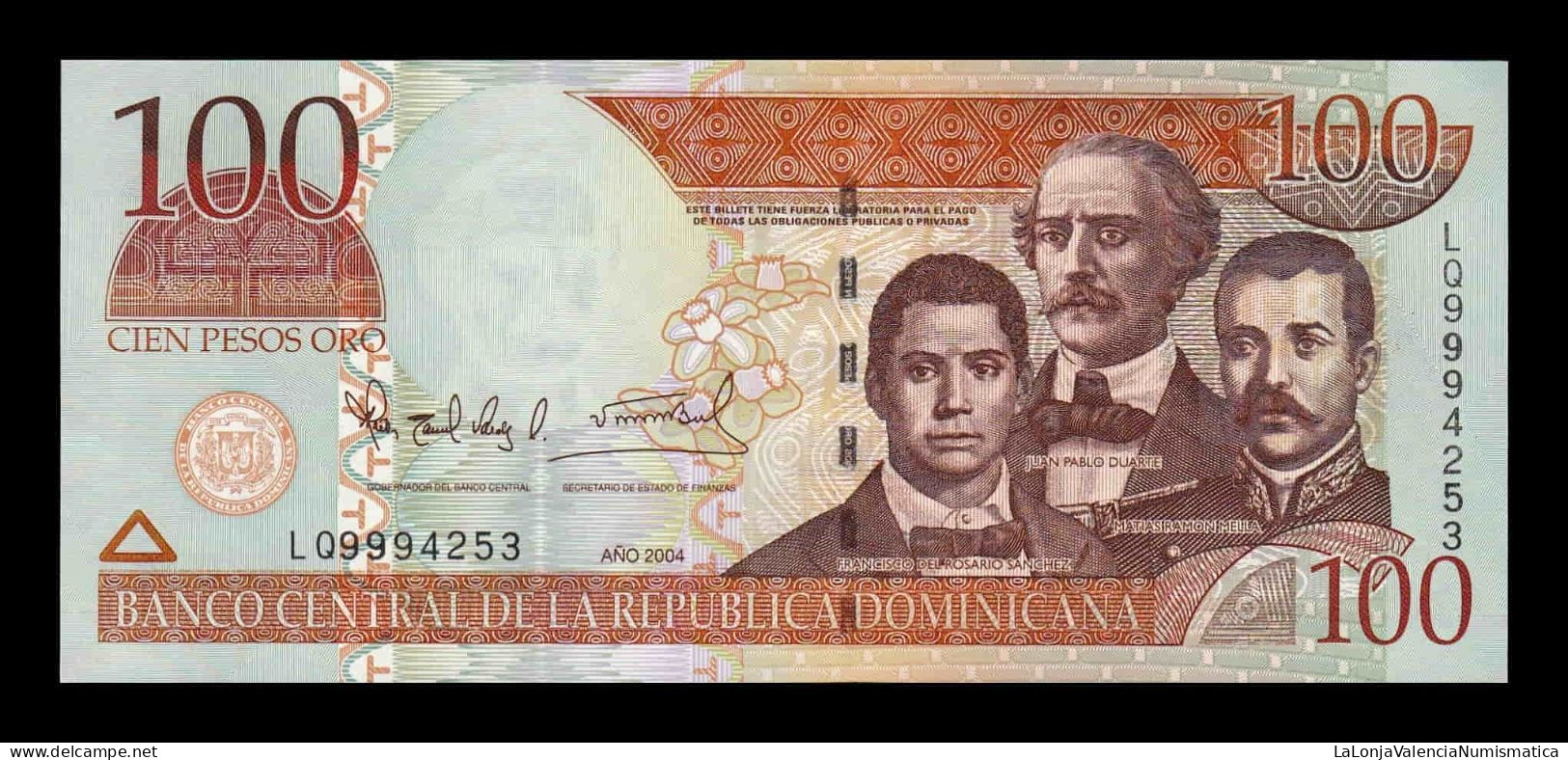 República Dominicana 100 Pesos Oro 2004 Pick 171d Sc Unc - Dominicana