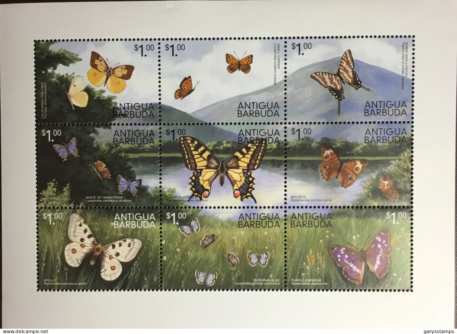 Antigua 1999 Butterflies Sheetlet MNH - Butterflies