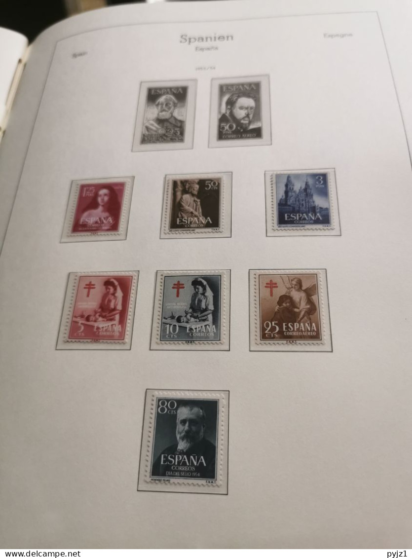 Spain 1951-1998 MNH postfris ** in 4 albums**