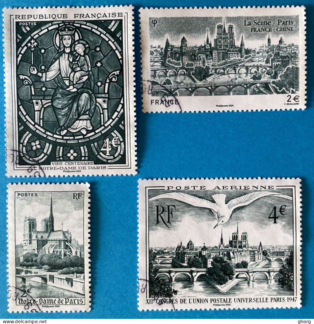 France 2020 : Cathédrale Notre-Dame De Paris N° 5440 à 5443 Oblitéré - Used Stamps