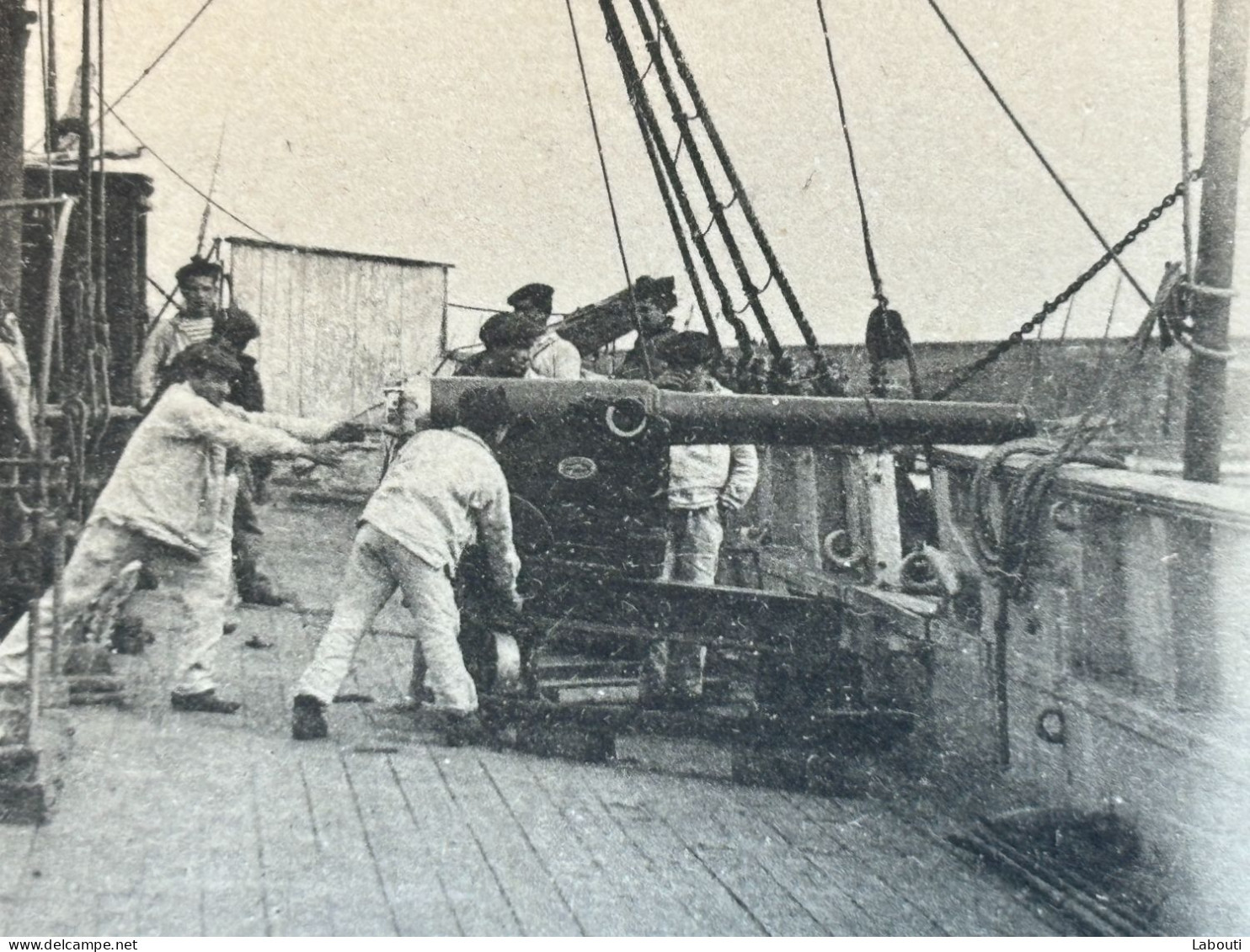 Cette Ecole De Mousses Exercice Du Canon Voyagé 1902 - Sete (Cette)