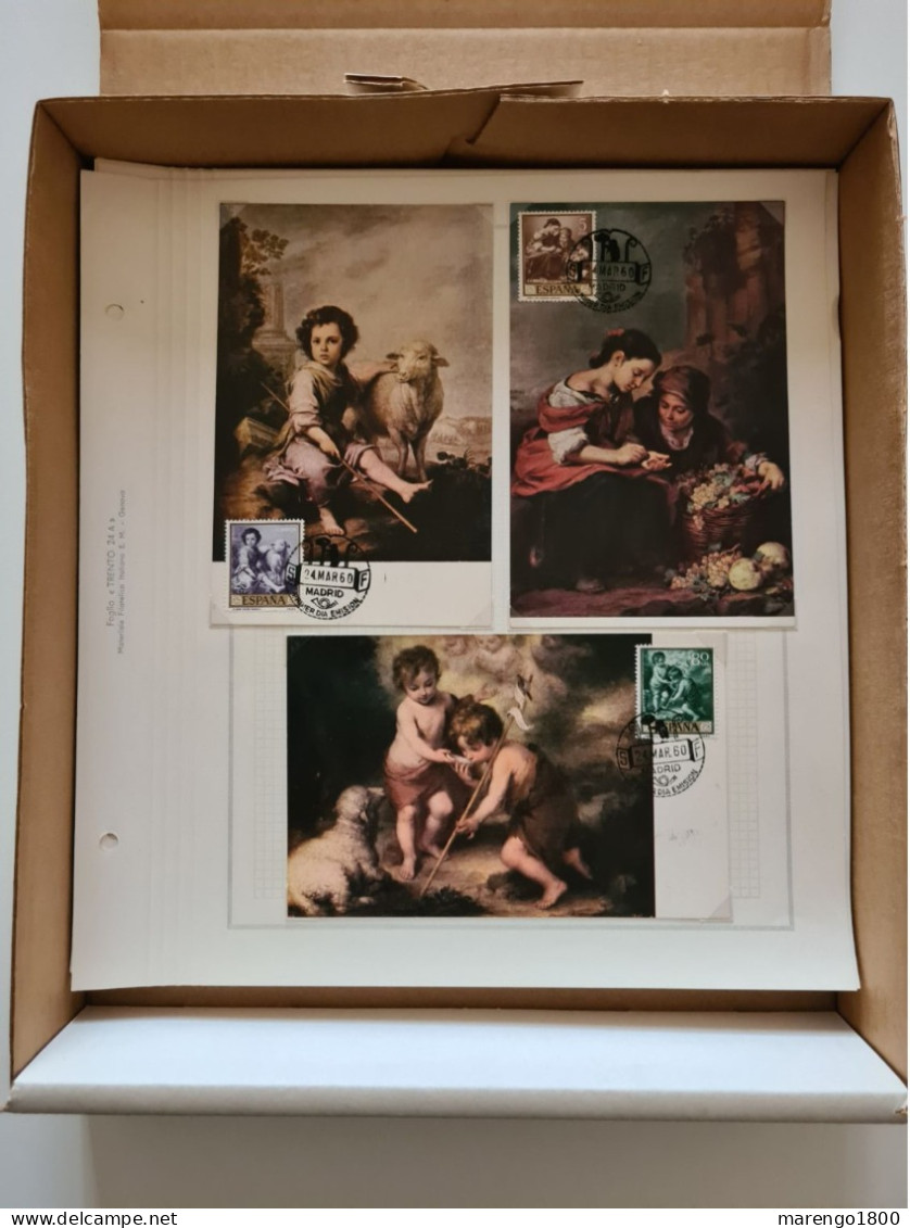 Spagna - Arte - Collezione di 80 cartoline maximum e 16 FDC 1958-1965 (48 foto) - Promo!!!        (g9589)
