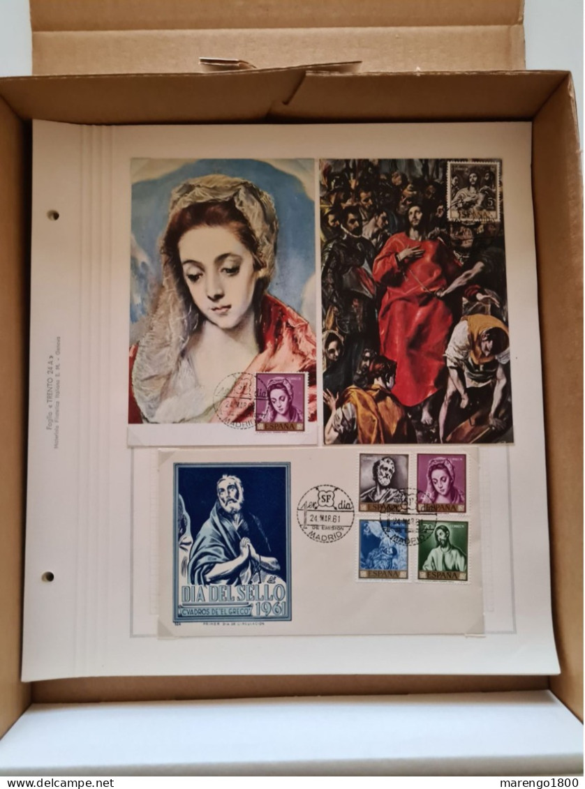 Spagna - Arte - Collezione di 80 cartoline maximum e 16 FDC 1958-1965 (48 foto) - Promo!!!        (g9589)