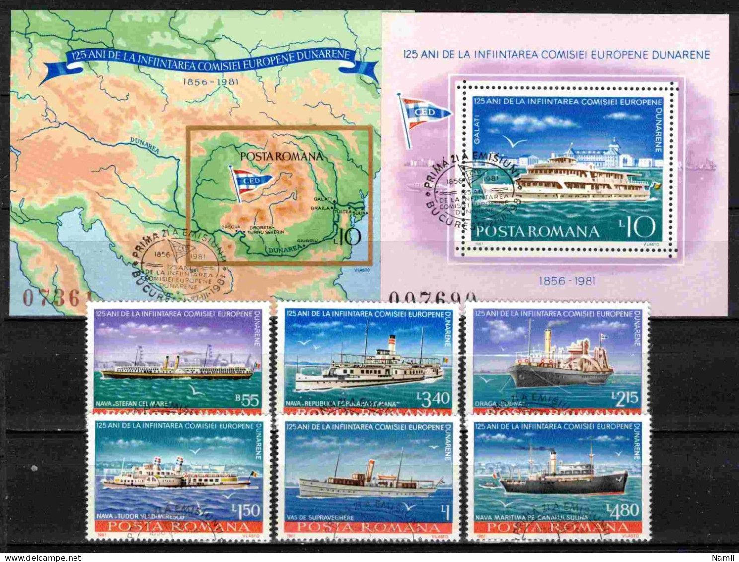 Roumanie 1981 Mi 3769-74+Bl.176-7 (Yv 3320-5+BF 147+147a), Obliteré - Used Stamps