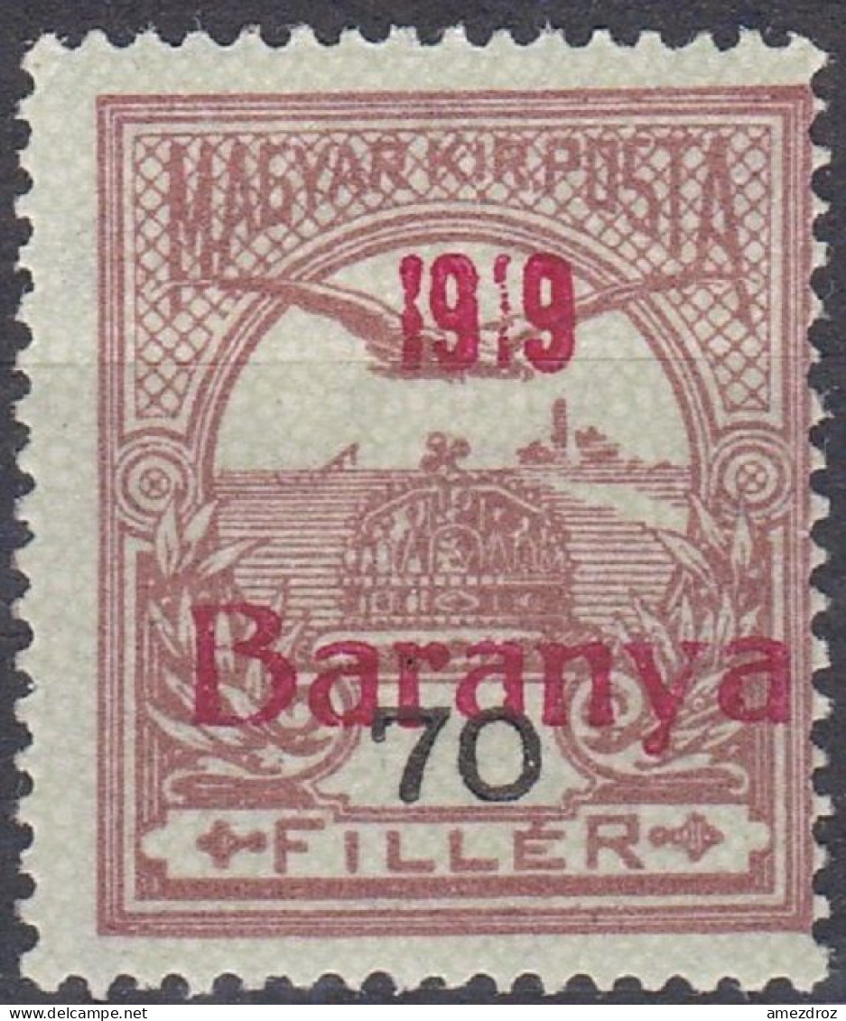 Hongrie Baranya 1919 Mi 2  (*)  (G6) - Baranya