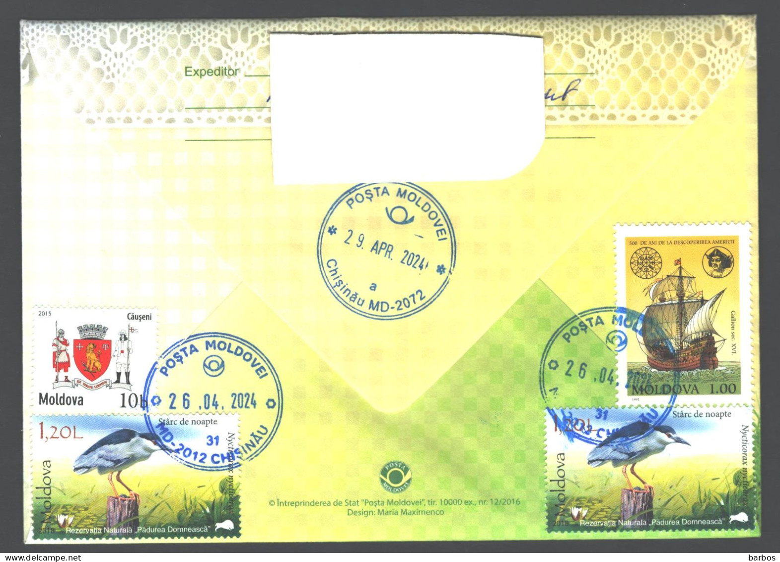 Moldova , 2024 , Holy Easter , Privat FDC - Moldawien (Moldau)