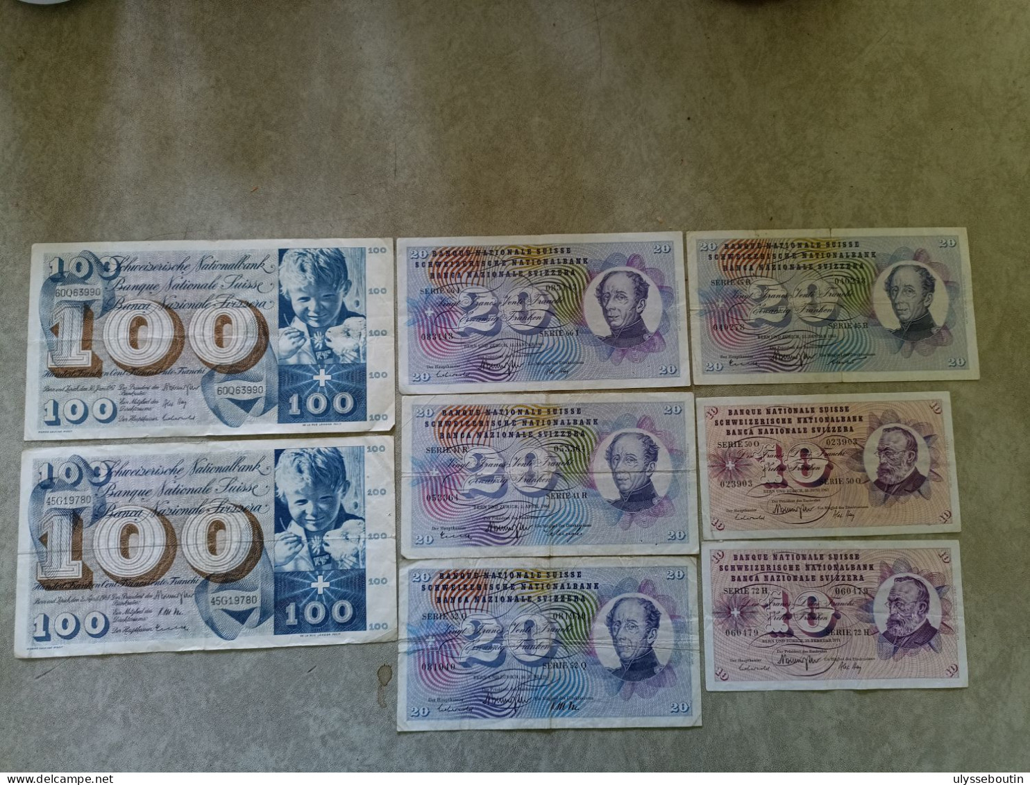 Lot Billets Suisse - Zwitserland