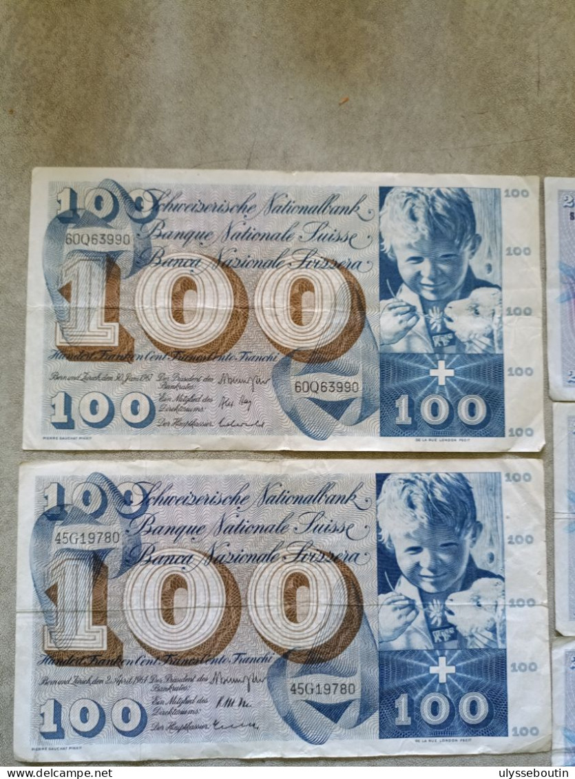 Lot Billets Suisse - Svizzera