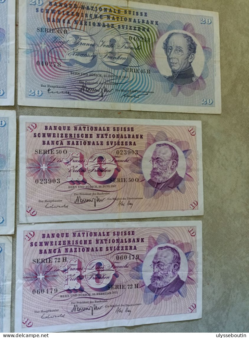 Lot Billets Suisse - Svizzera