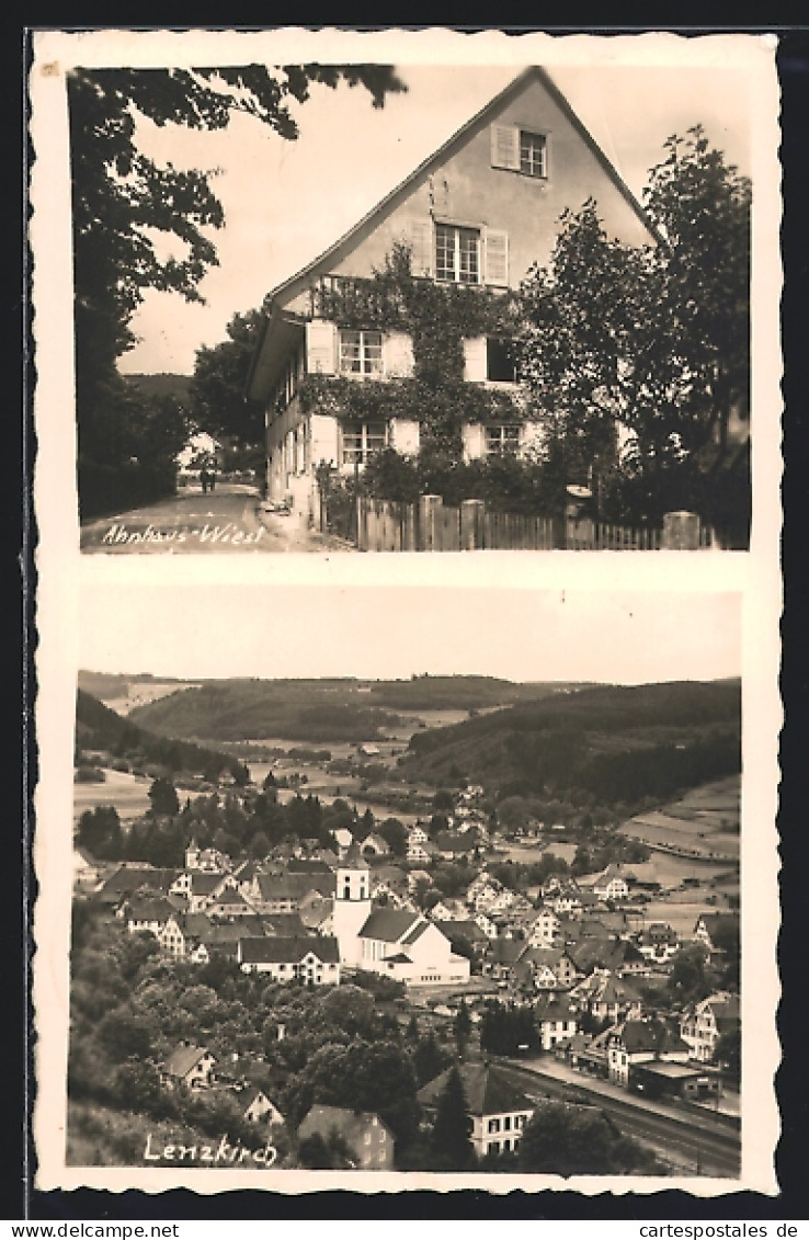 AK Lenzkirch, Am Ahnhaus Wiest, Ortsansicht Mit Kirche  - Sonstige & Ohne Zuordnung