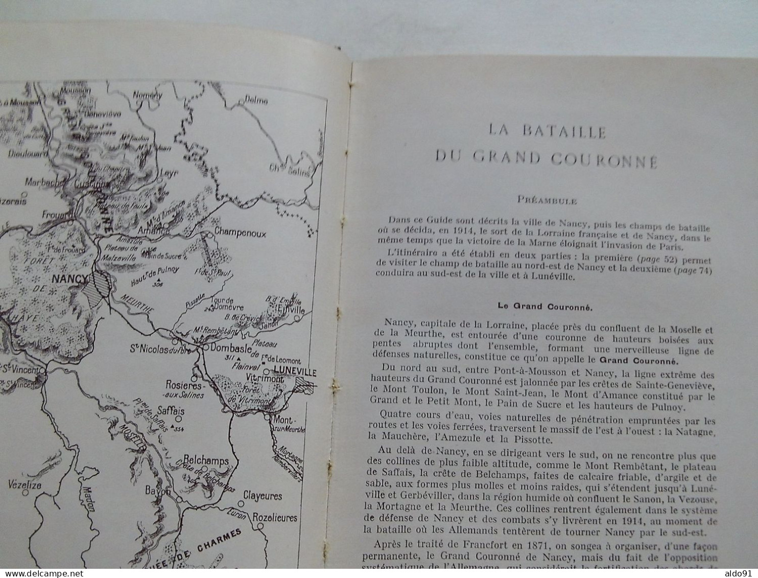 (Guides Illustrés MICHELIN Des Champs De Bataille 1914-1918) -  NANCY Et Le Grand Couronné.........voir Scans - Weltkrieg 1914-18