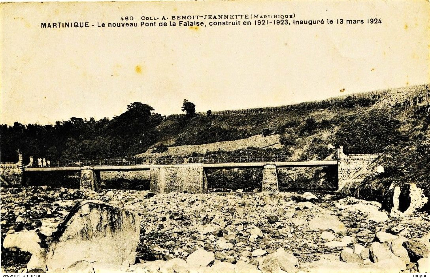 1892 -MARTINIQUE -  LE NOUVEAU PONT DE LA FALAISE CONSTRUIT EN 1921/23-INAUGURE LE 13 MARS 1924   --    Non Voyagée - Other & Unclassified