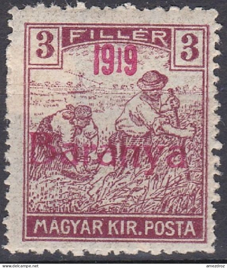 Hongrie Baranya 1919 Mi 19  Moissonneurs    (G6 - Baranya