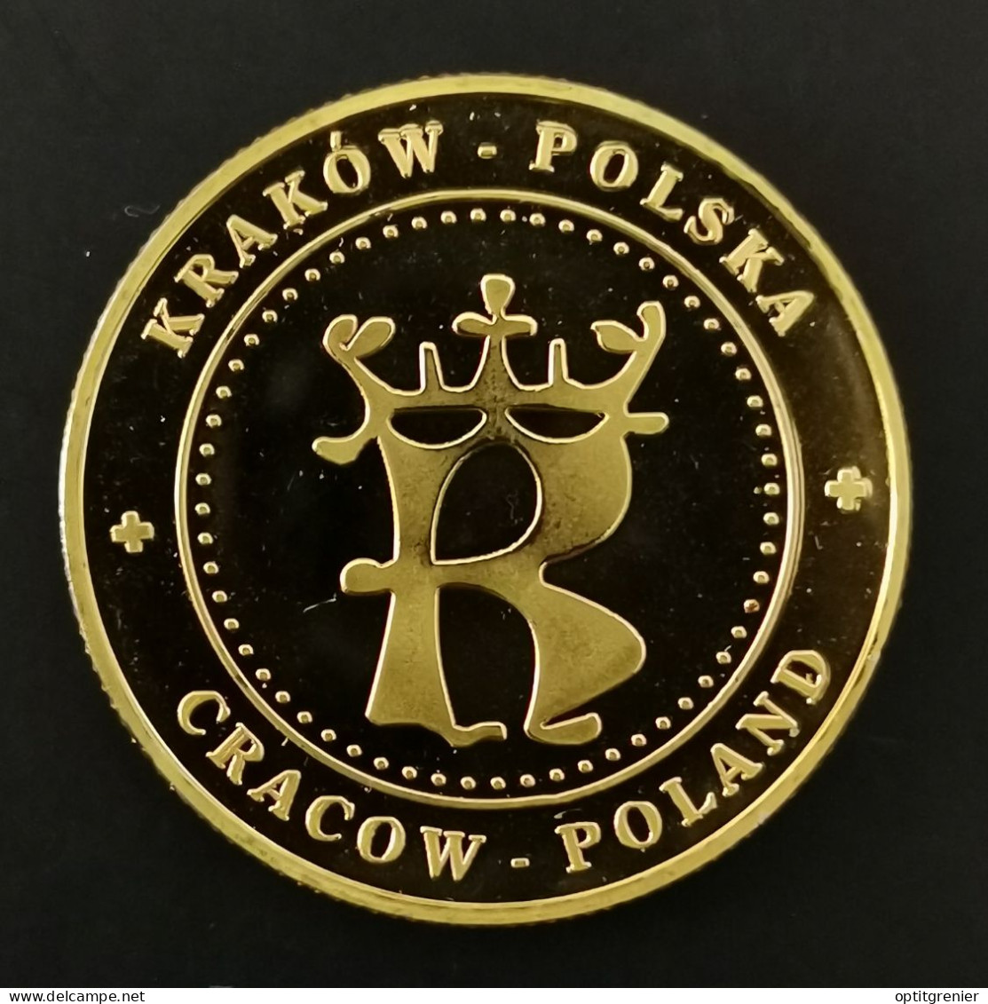 JETON TOURISTIQUE 32 Mm CRACOVIE POLOGNE / POLAND TOKEN - Sonstige & Ohne Zuordnung