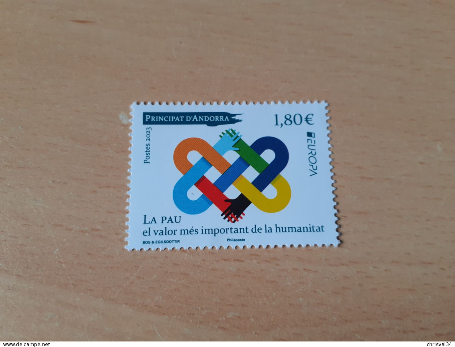 TIMBRE     ANNEE   2023   ANDORRE  FRANCAIS    PAIX       NEUF  LUXE** - Unused Stamps