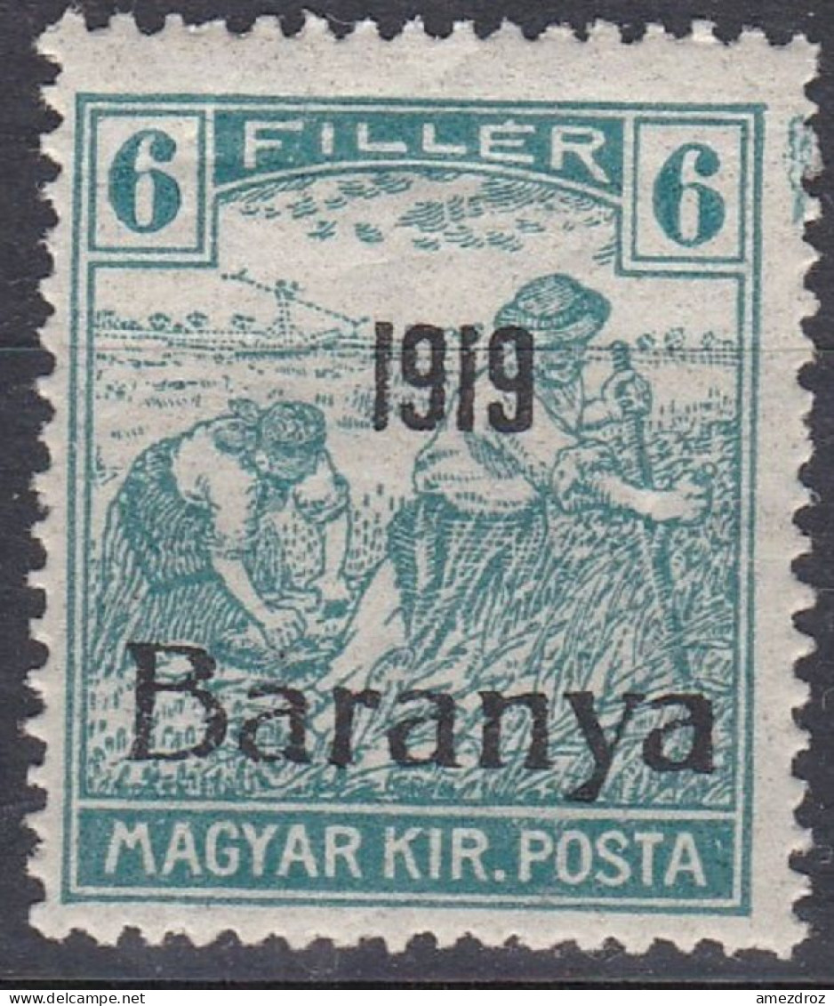 Hongrie Baranya 1919 Mi 21 Moissonneurs   (G6) - Baranya
