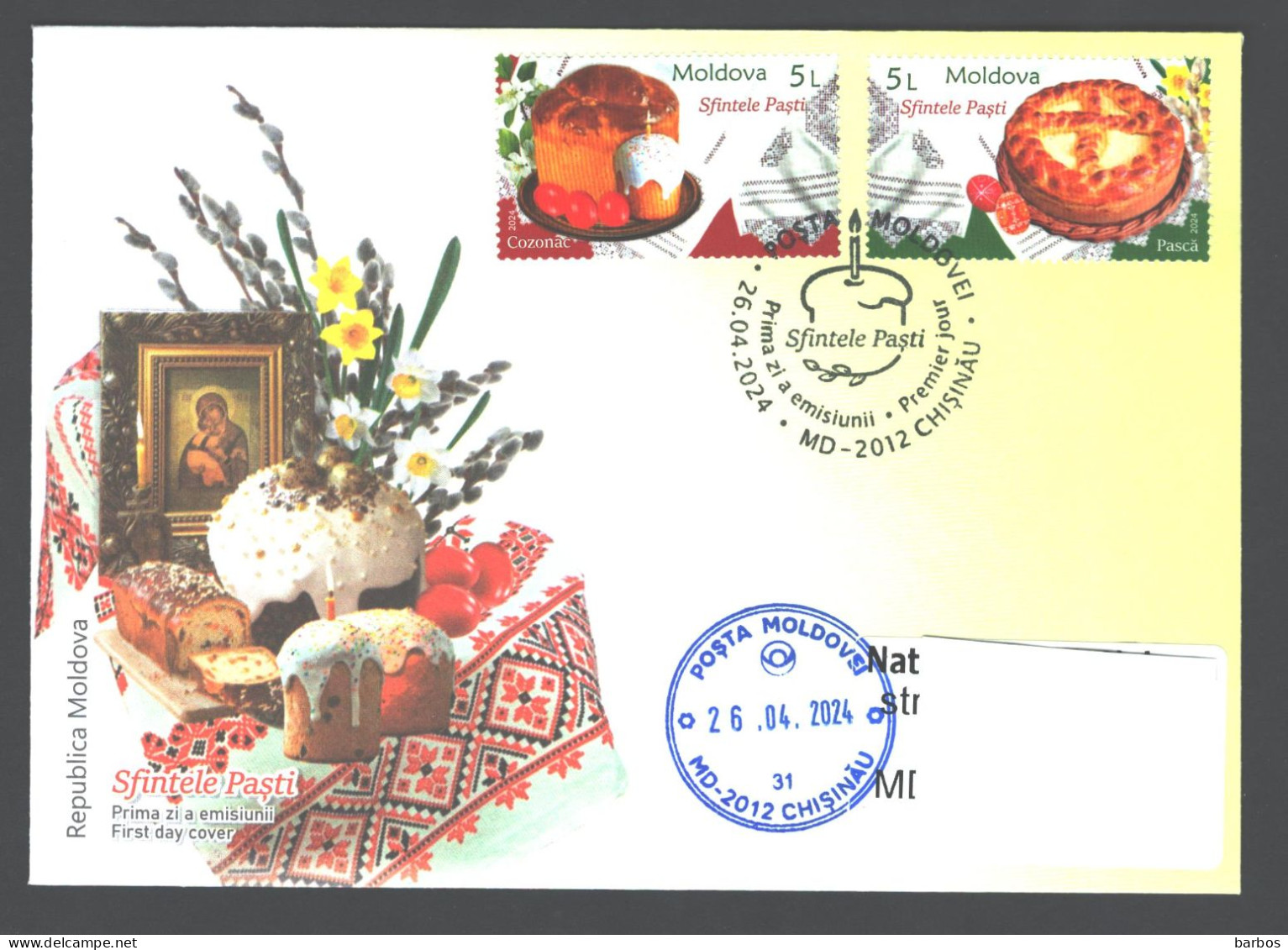 Moldova , 2024 , Holy Easter ,FDC - Moldavie