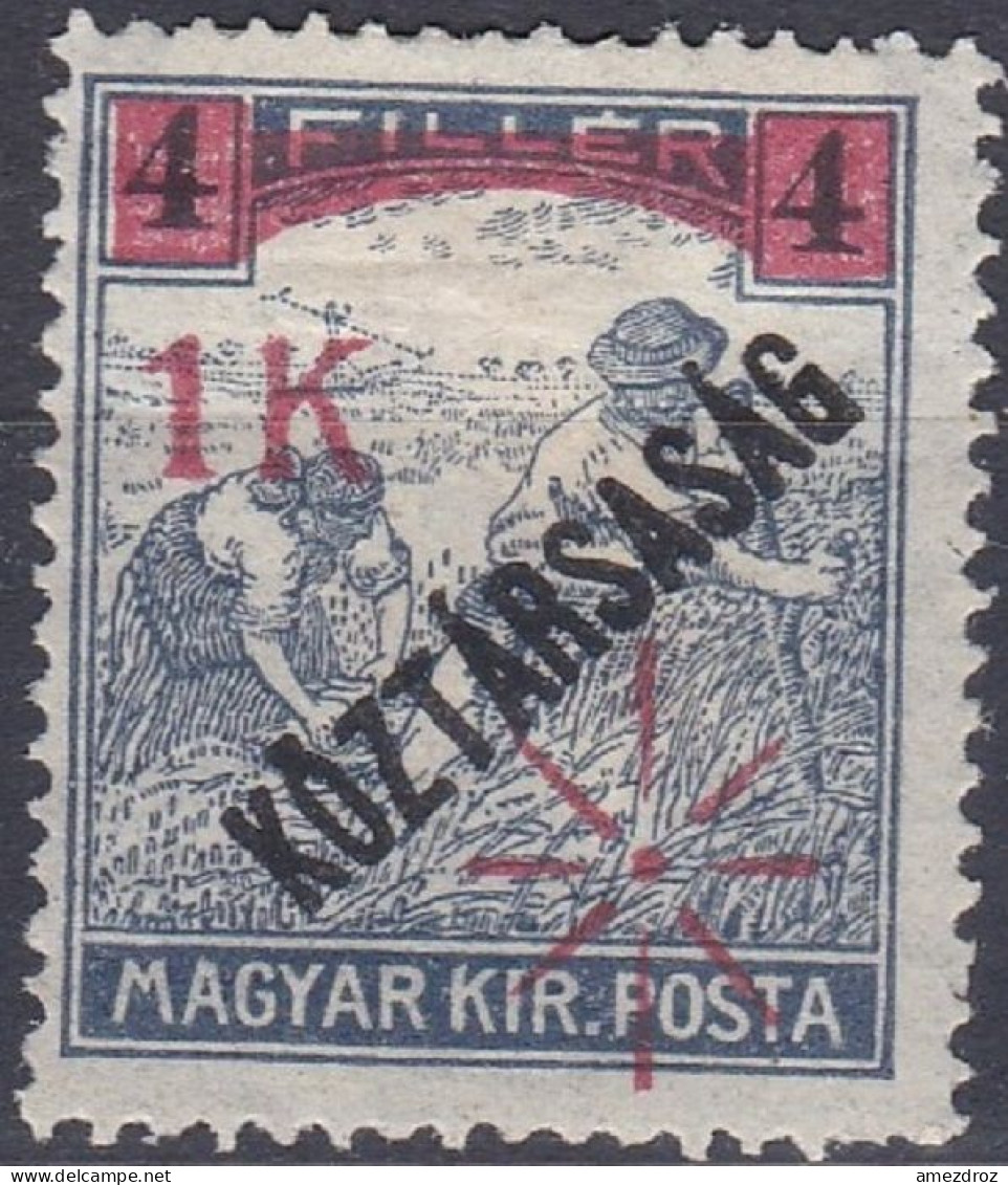 Hongrie Témesvar 1919 Mi 7  Moissonneurs (G6) - Temesvár
