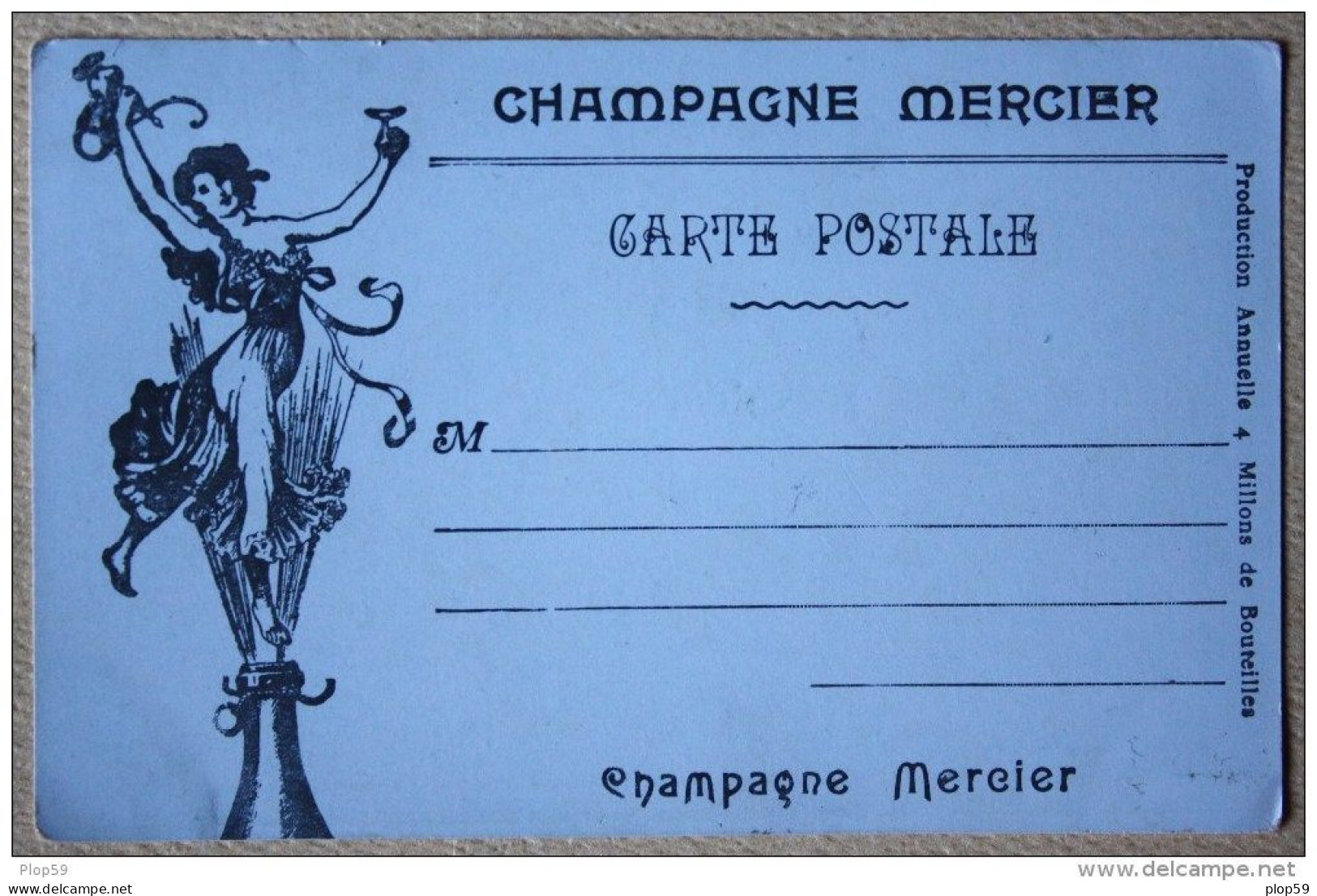 Cpa Ak Pk Champagne Mercier /exposition Universelle De 1900 Le Trocadero - Publicidad