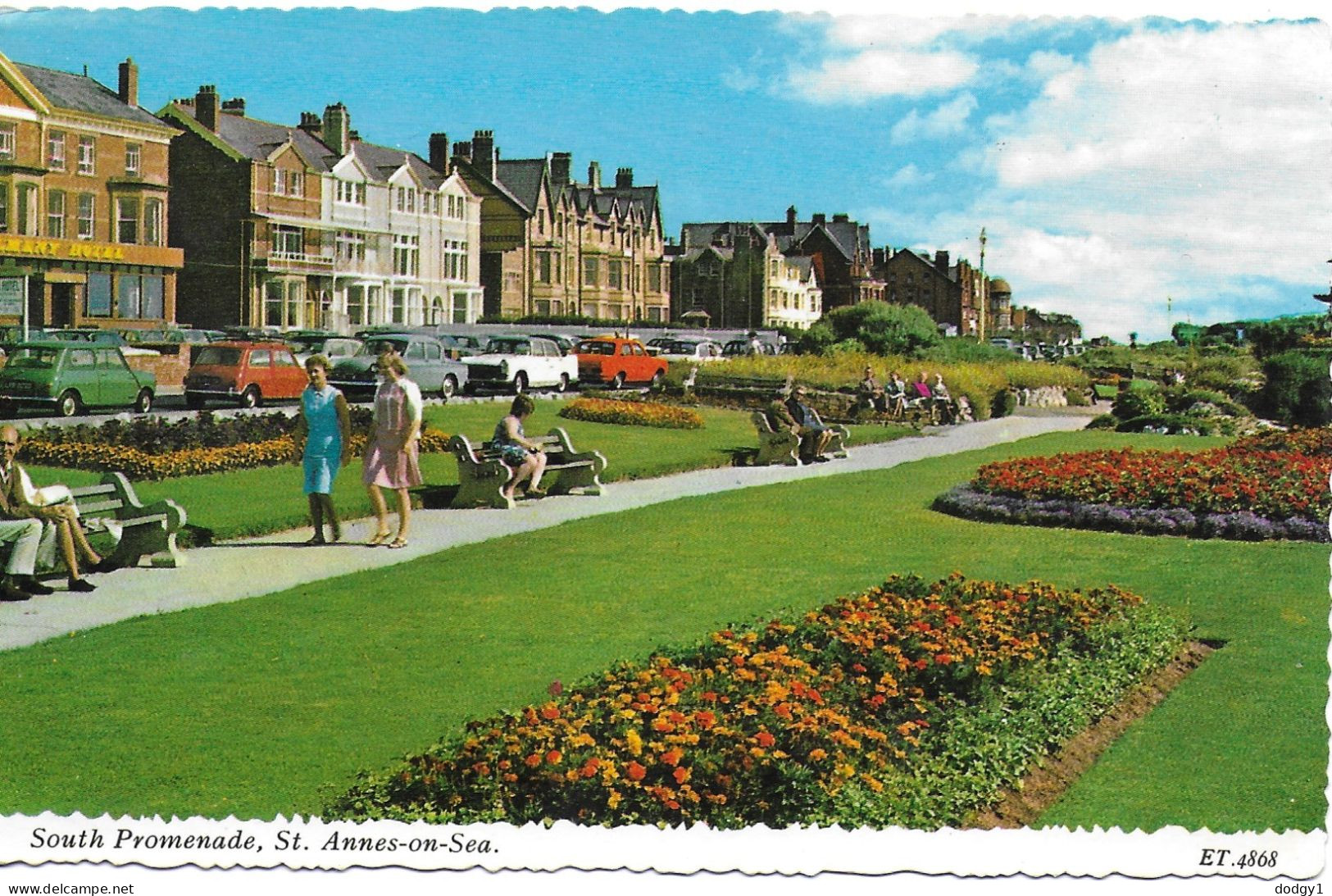 SOUTH PROMENADE, ST. ANNES ON SEA, LANCASHIRE, ENGLAND. UNUSED POSTCARD   Ms5 - Andere & Zonder Classificatie